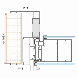 Рама телескопическая Concept 72 (комплект)