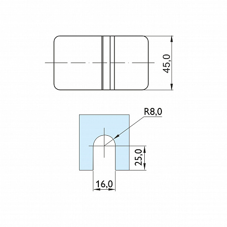 Коннектор стекло-стекло 135°