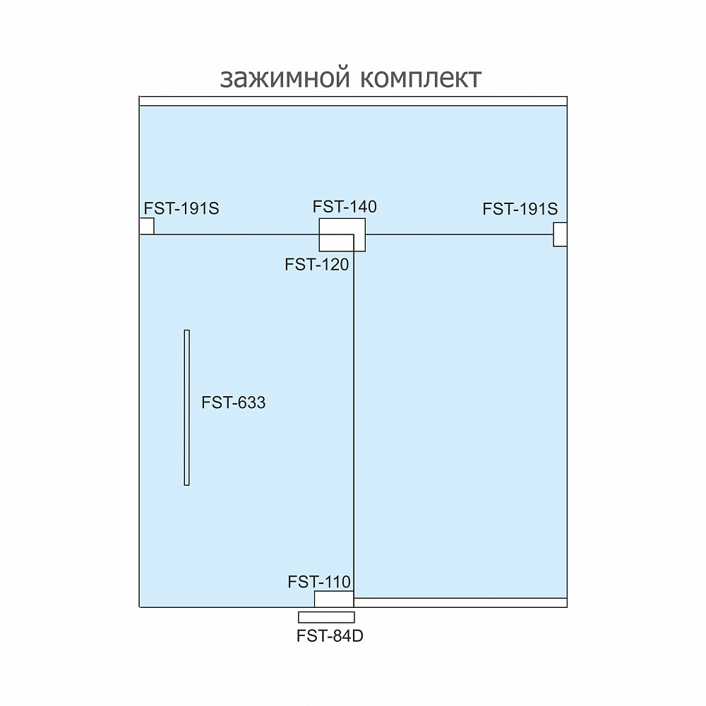 Фитинг угловой соединительный с осью