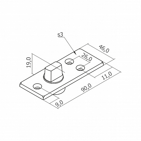 Нижний шарнир