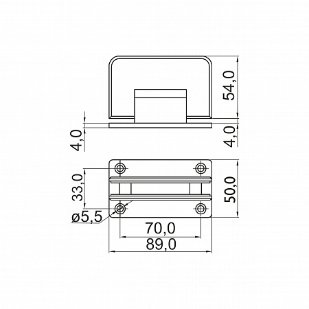 Петля стена-стекло