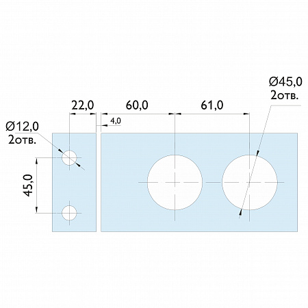 Замок с притвором и двухсторонним евроцилиндром