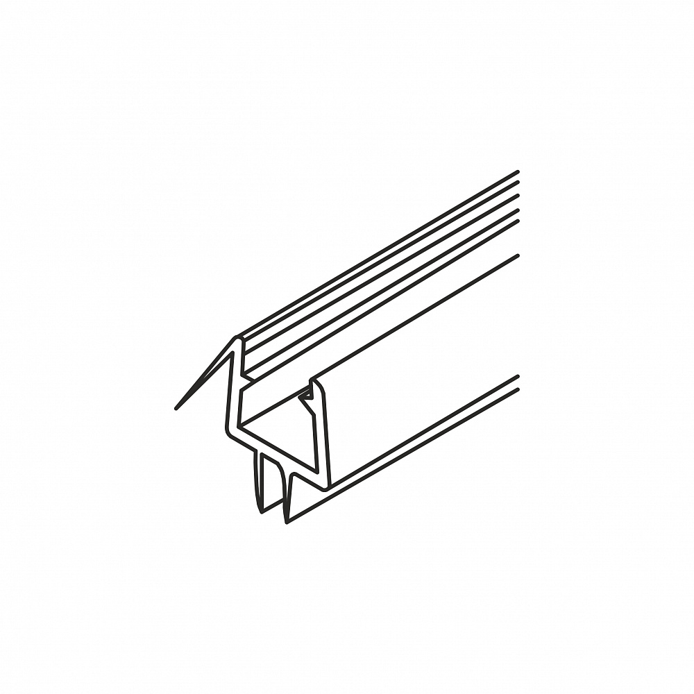 Профиль уплотнительный, прозрачный
