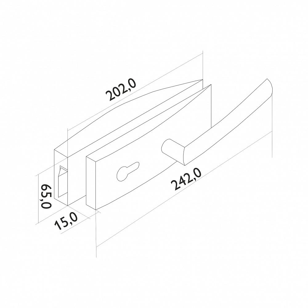 Замок с притвором и двухсторонним евроцилиндром