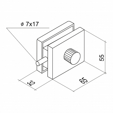 Защелка на стену