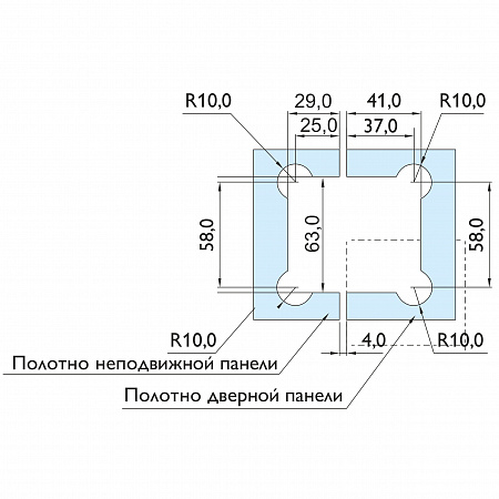 Петля стекло-стекло