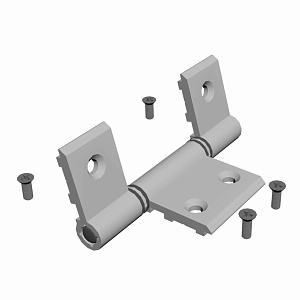 Комплект петель трехсекционных для полотен 1В и 2В FS.Model 2