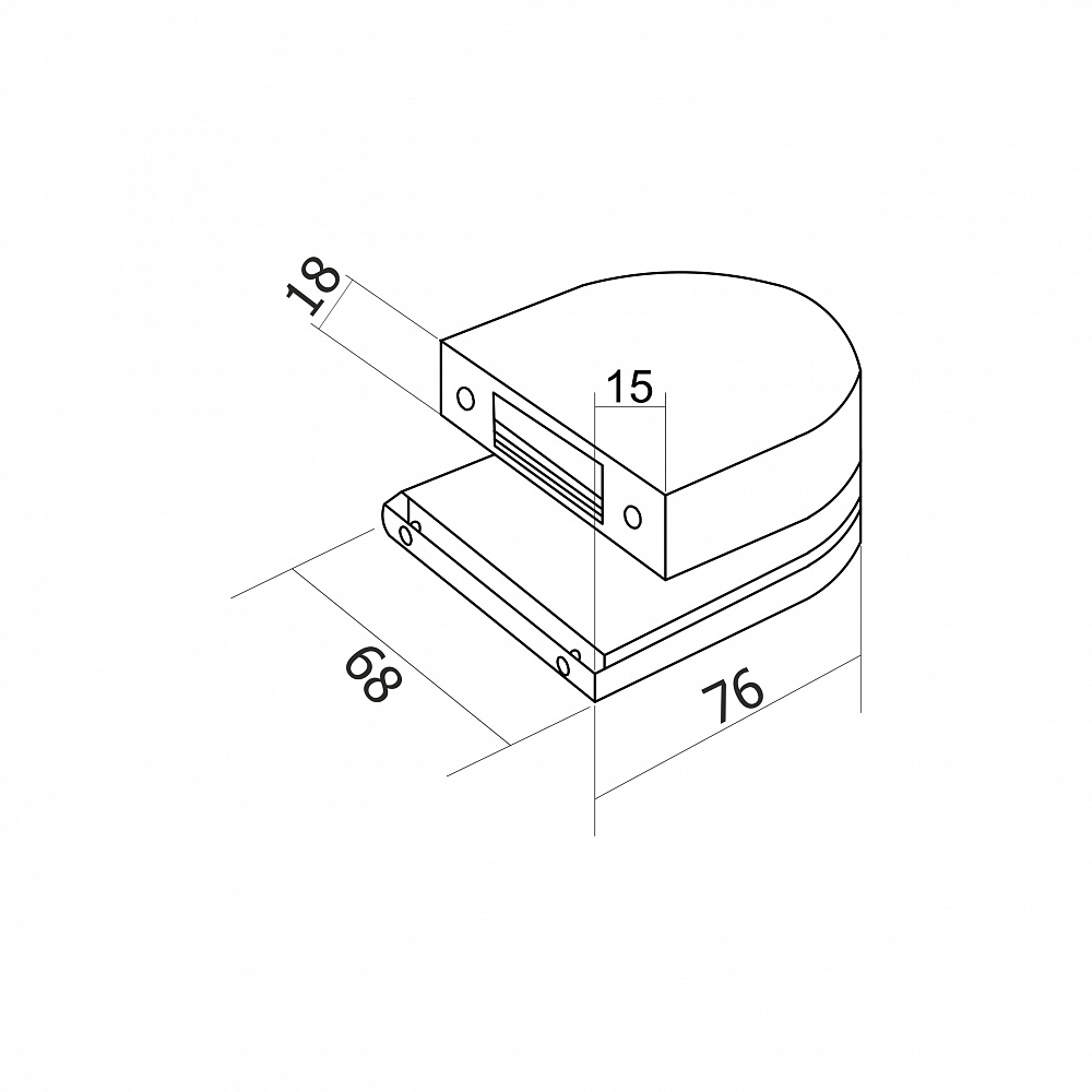 Ответная часть на стекло