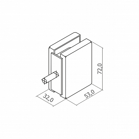 Коннектор стекло-стена с анкером