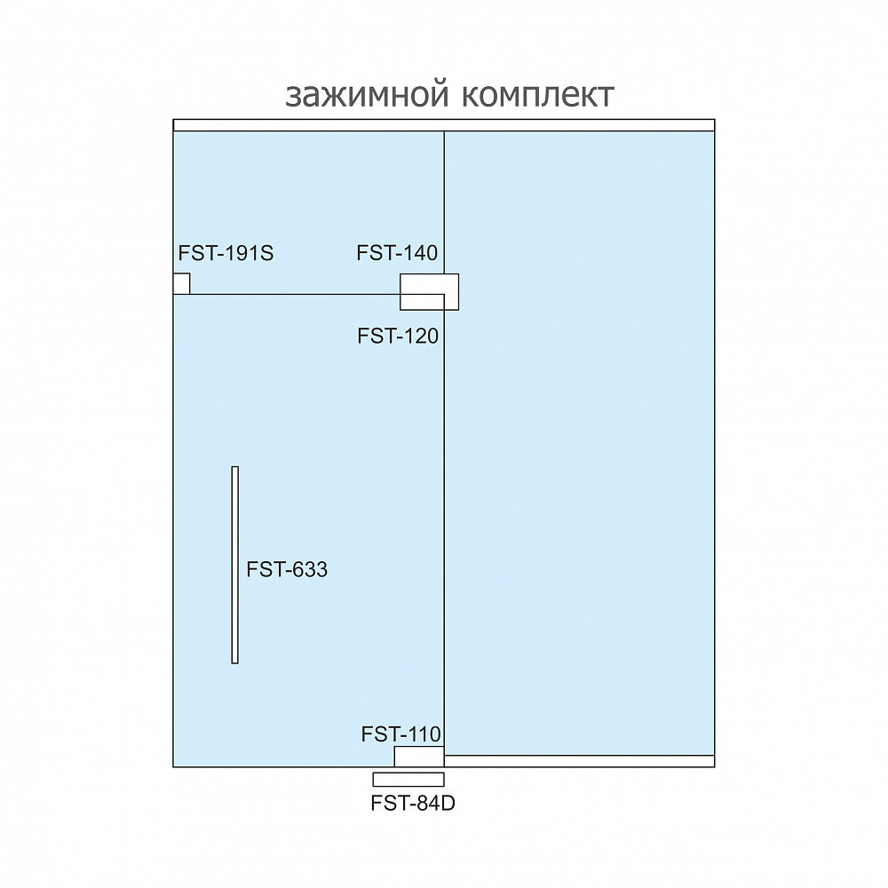 Фитинг угловой соединительный с осью