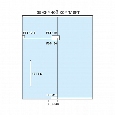 Фитинг угловой соединительный с осью