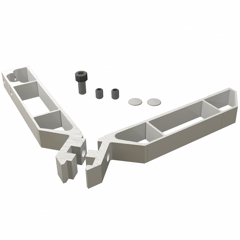 Стяжные сухари в дверное полотно Glass