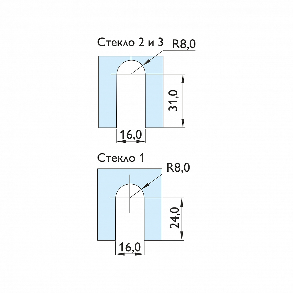 Коннектор стекло-стекло-стекло