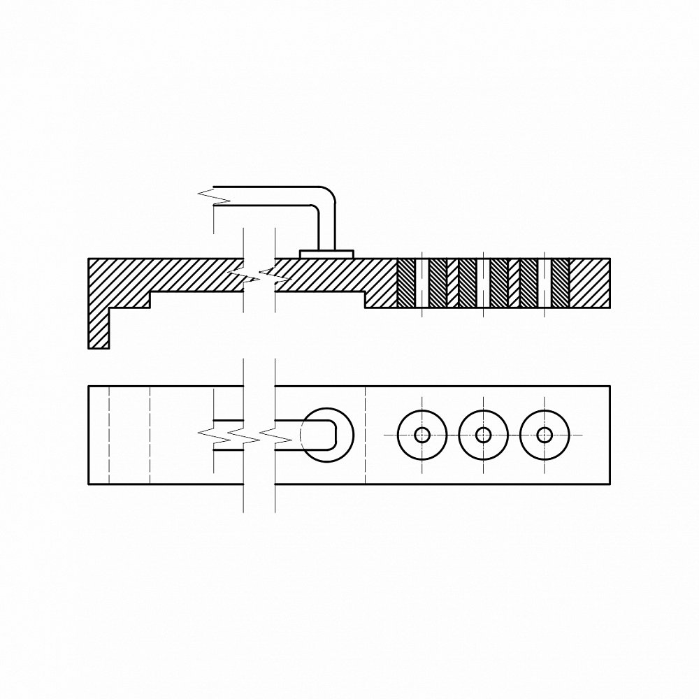 Кондуктор для установки закладных под петли К-3