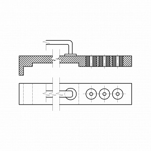 Кондуктор для установки закладных под петли К-3 Кондуктор для установки закладных под петли К-3