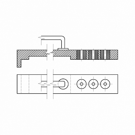 Кондуктор для установки закладных под петли К-3