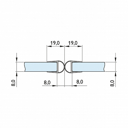 Профиль уплотнительный, прозрачный