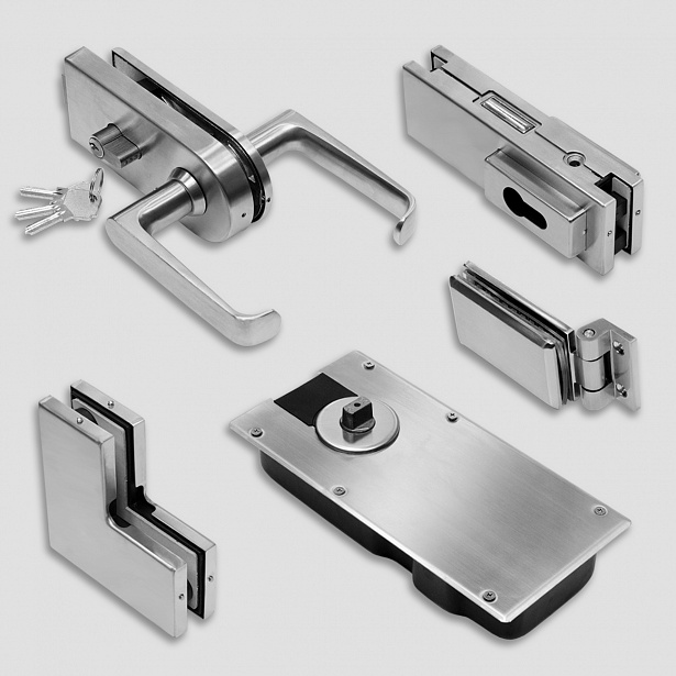 РАМЫ И ФУРНИТУРА  для дверей с цельностеклянными полотнами