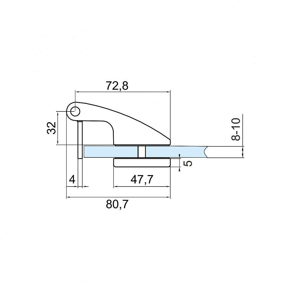 Петля для распашных дверей