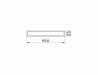 Профиль накладки 6 мм (для дверного полотна Simple Vitrage) Профиль накладки 6 мм (для дверного полотна Simple Vitrage)