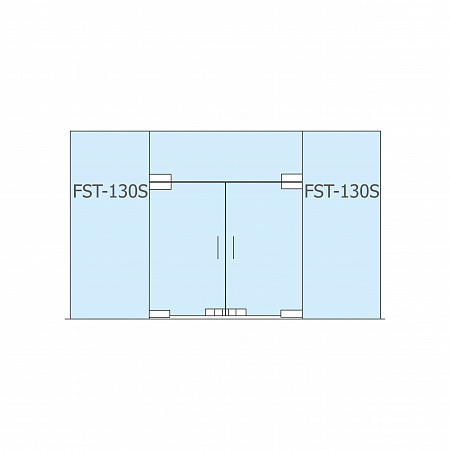 Фитинг на фрамугу с осью и анкером