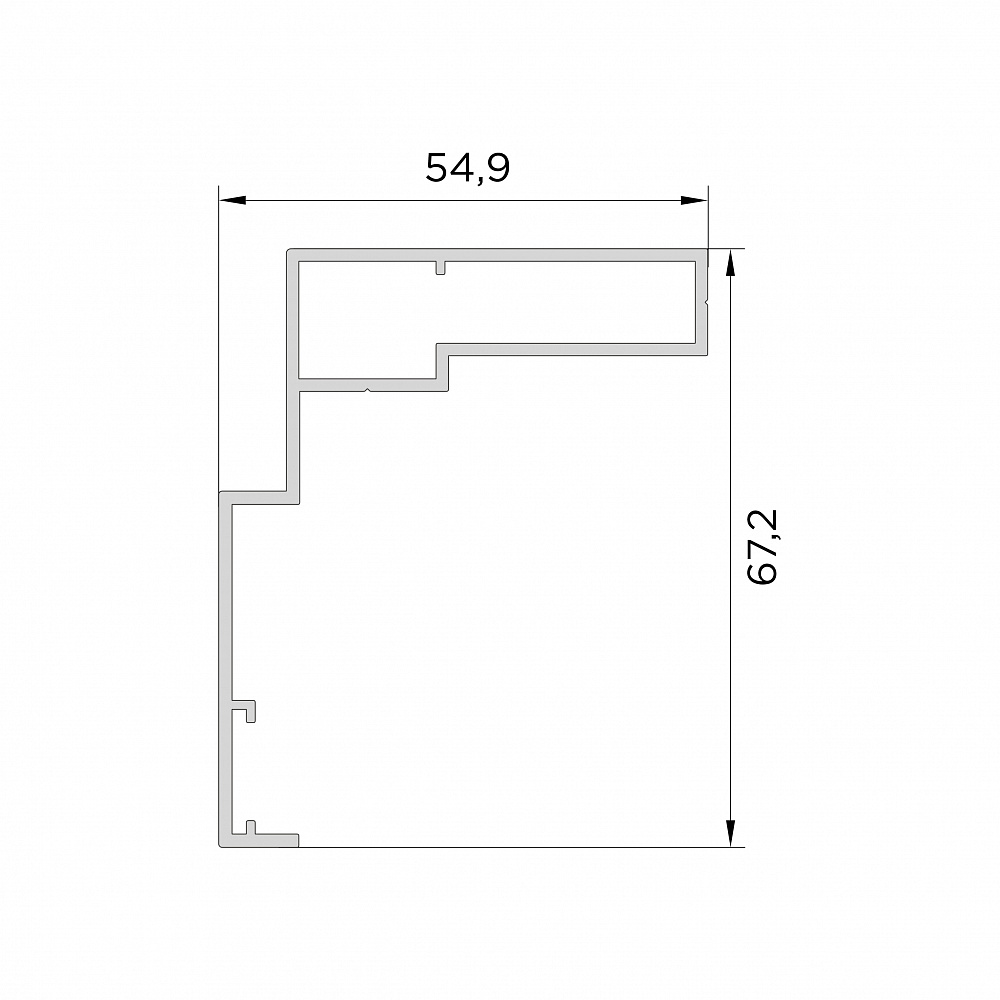 Профиль ответной части 1 рамы Т4