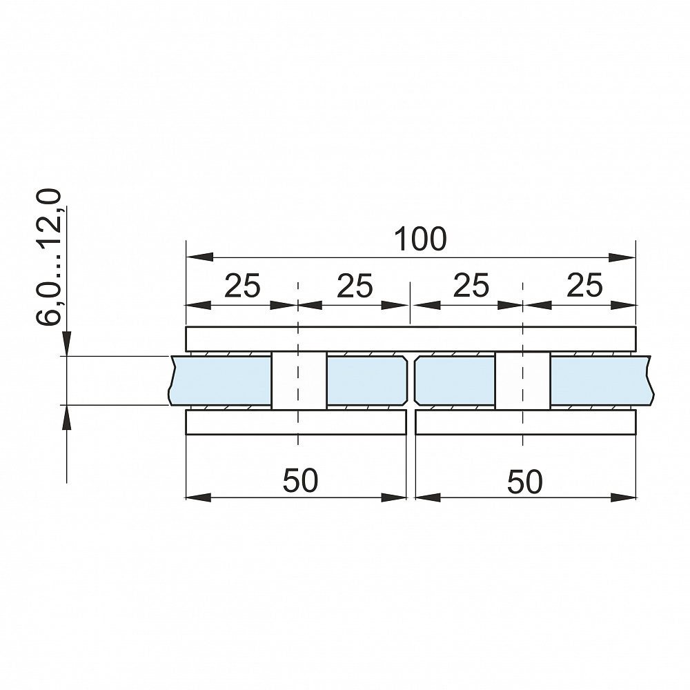 Коннектор стекло-стекло