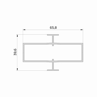 Профиль импоста Estet (8) Профиль импоста Estet (8)