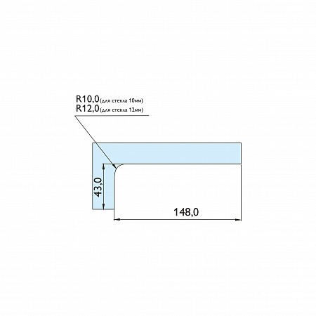 Замок угловой с круглым ригелем