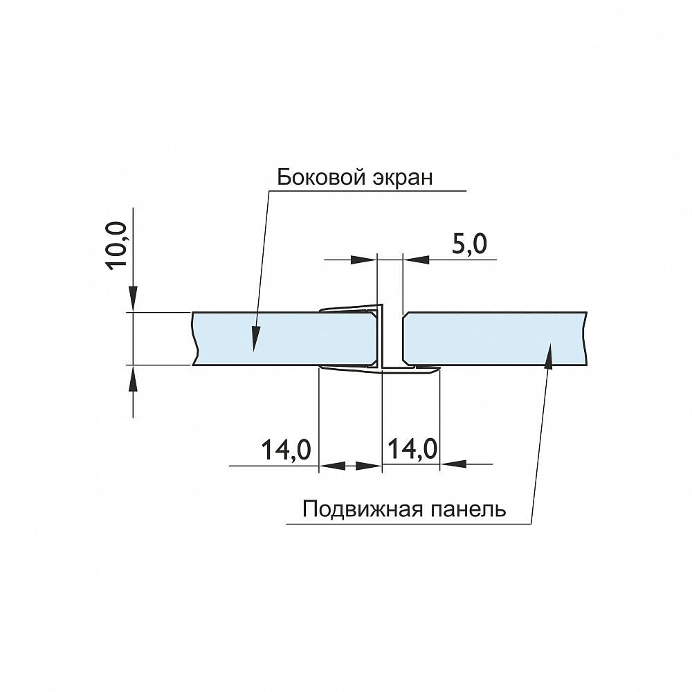 Профиль уплотнительный, прозрачный