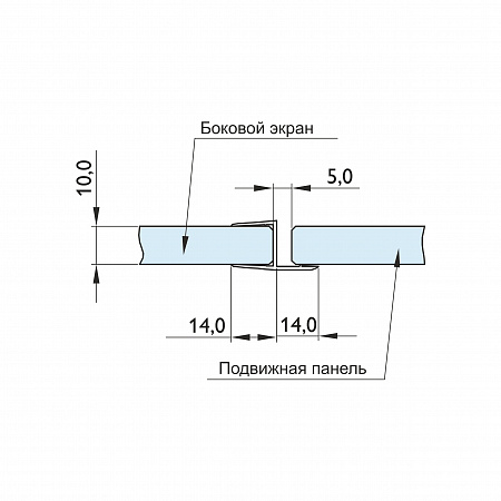 Профиль уплотнительный, прозрачный