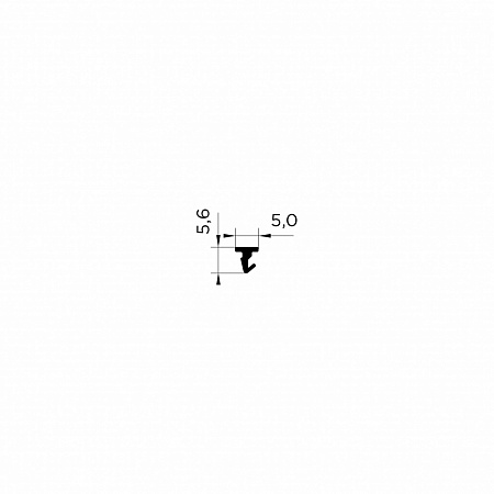 Уплотнители в перегородку под стекло 5/6/8/10 мм