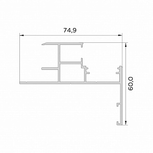 Профиль коробки телескопической рамы ЦС