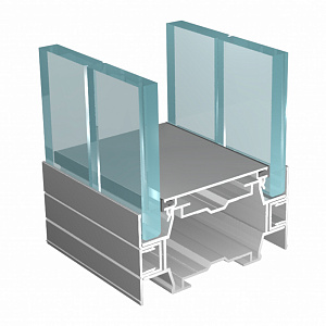 Цельностеклянная перегородка с двойным остеклением FS.Model 3