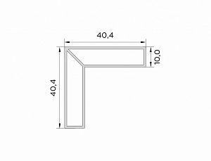 Накладка угол наружный Loft