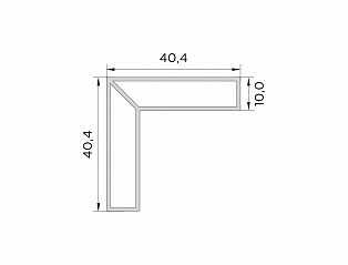 Накладка угол наружный Loft