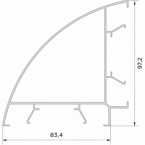 Угловой столб дуга