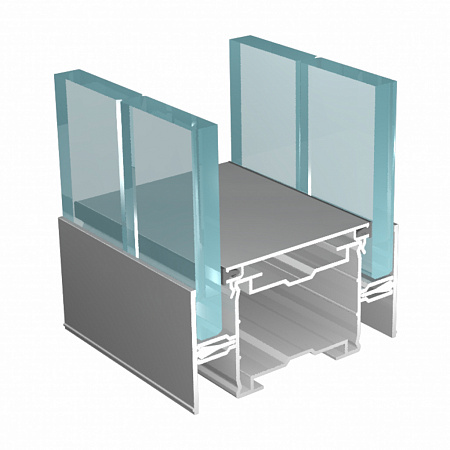 Цельностеклянная перегородка с двойным остеклением FS.Model 3