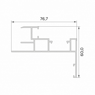 Профиль коробки телескопической рамы