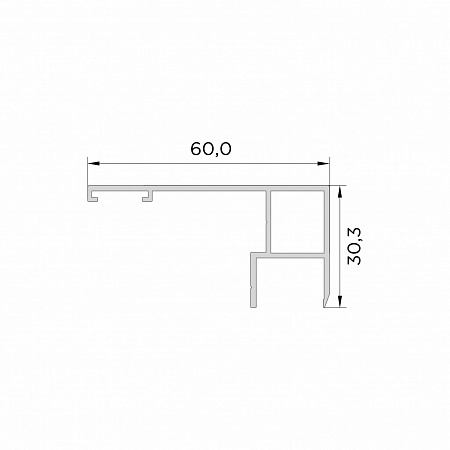 Профиль ответной части телескопической рамы