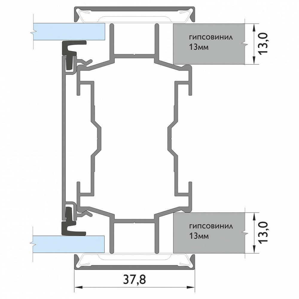 Каркасная перегородка с двойным заполнением FS.Model 3