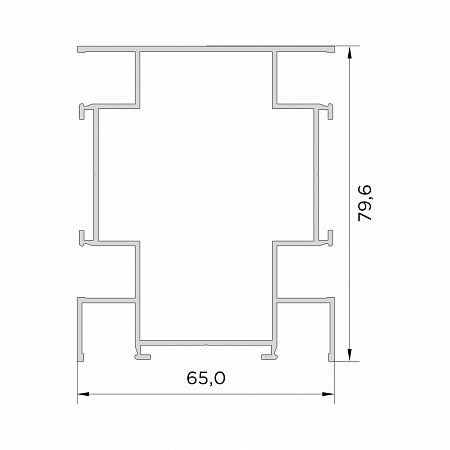 Столб три грани М2 Столб три грани М2
