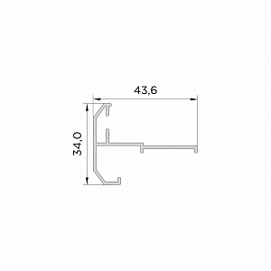 Дверной притвор под полотна 1В и 2В