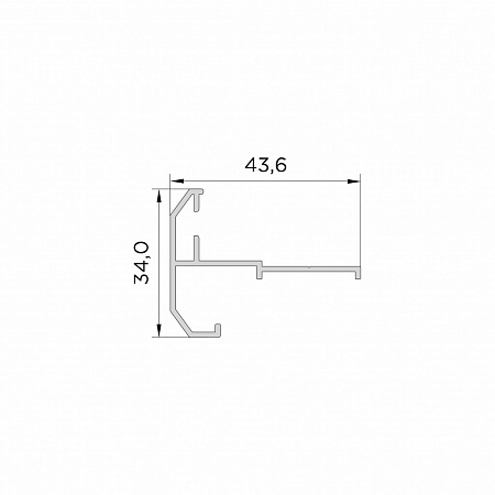 Дверной притвор под полотна 1В и 2В