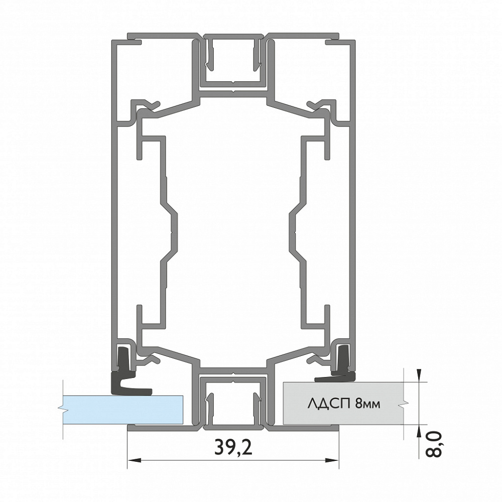Каркасная перегородка с одинарным заполнением FS.Model 3