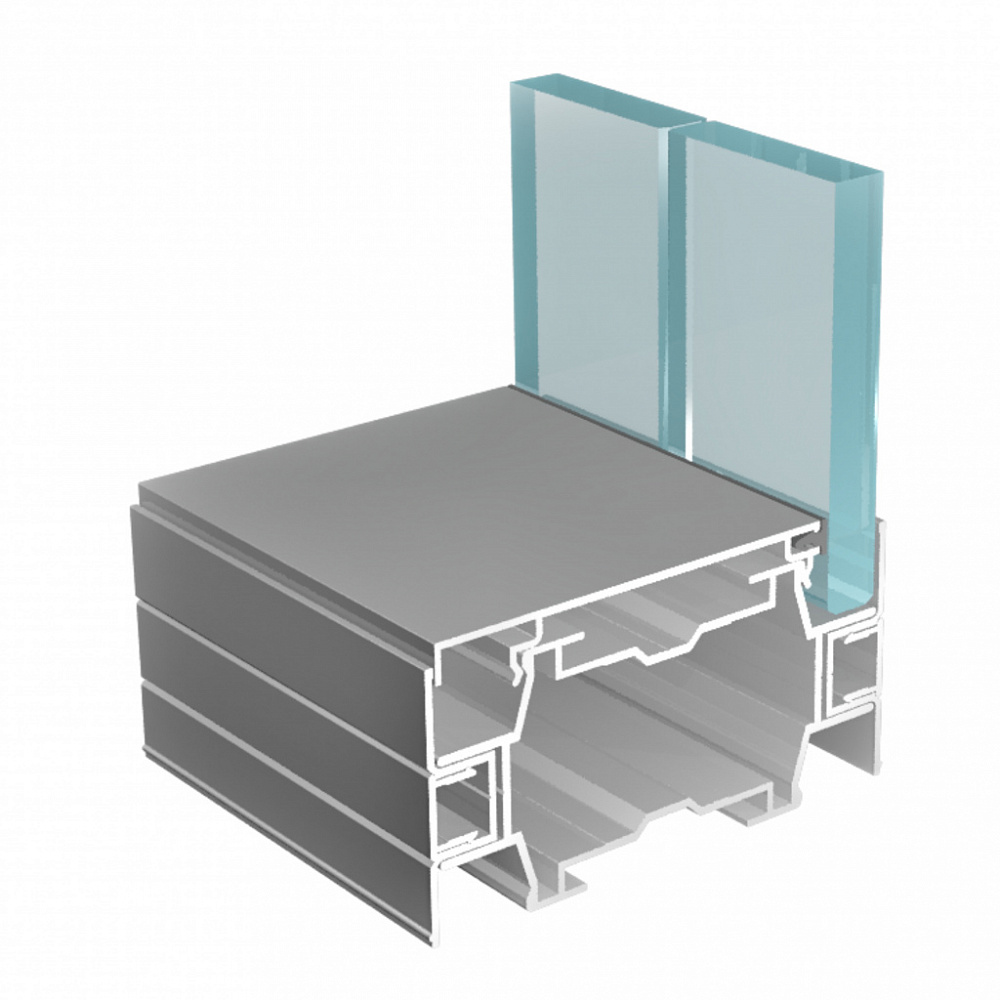 Цельностеклянная перегородка с одинарным остеклением ФС.Модель 3