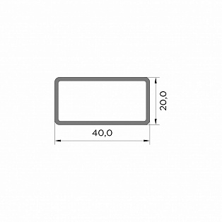 Труба профильная стальная 40*20 Труба профильная стальная 40*20