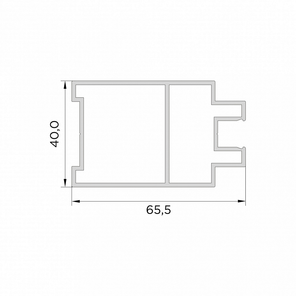 Профиль дверного полотна Loft