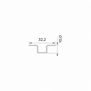 Нащельник омега узкий